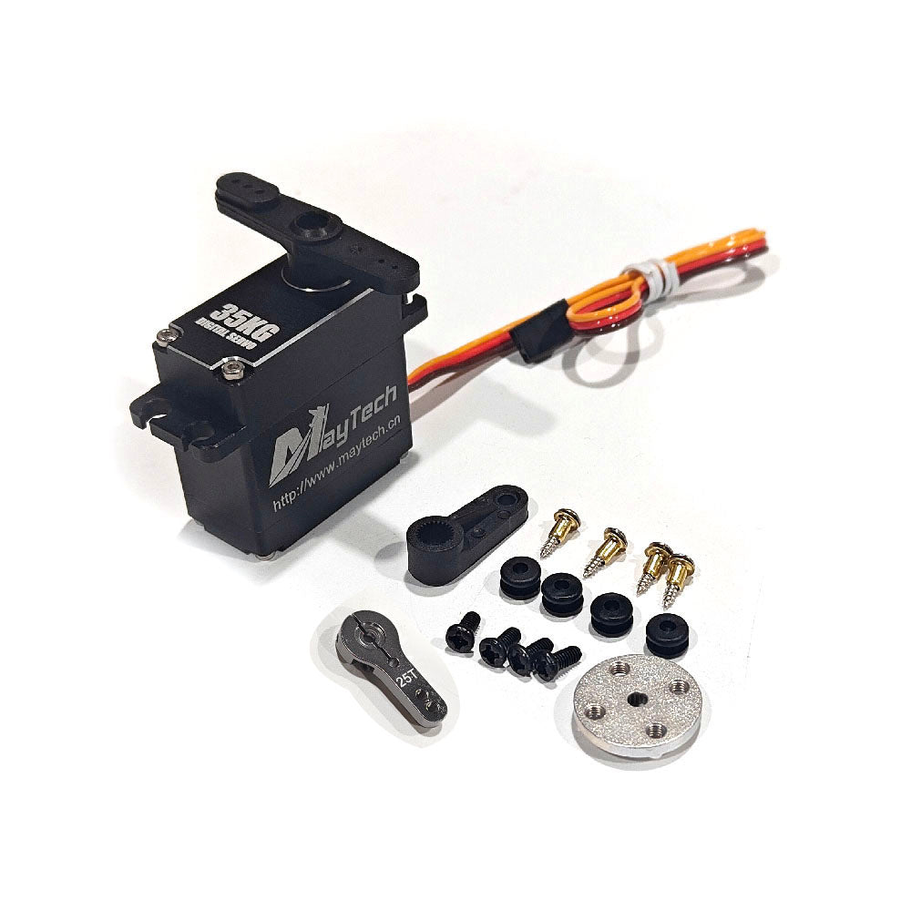 MAYRC 0.07sec/60° 35kg/cm Torque Aluminum Metal Gear Degree Digital Servo for Off-Road Car Body Stainless Steel