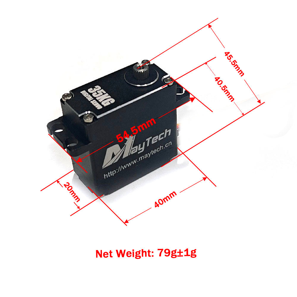 MAYRC 0.07sec/60° 35kg/cm Torque Aluminum Metal Gear Degree   Digital Servo for Off-Road Car Body Stainless Steel