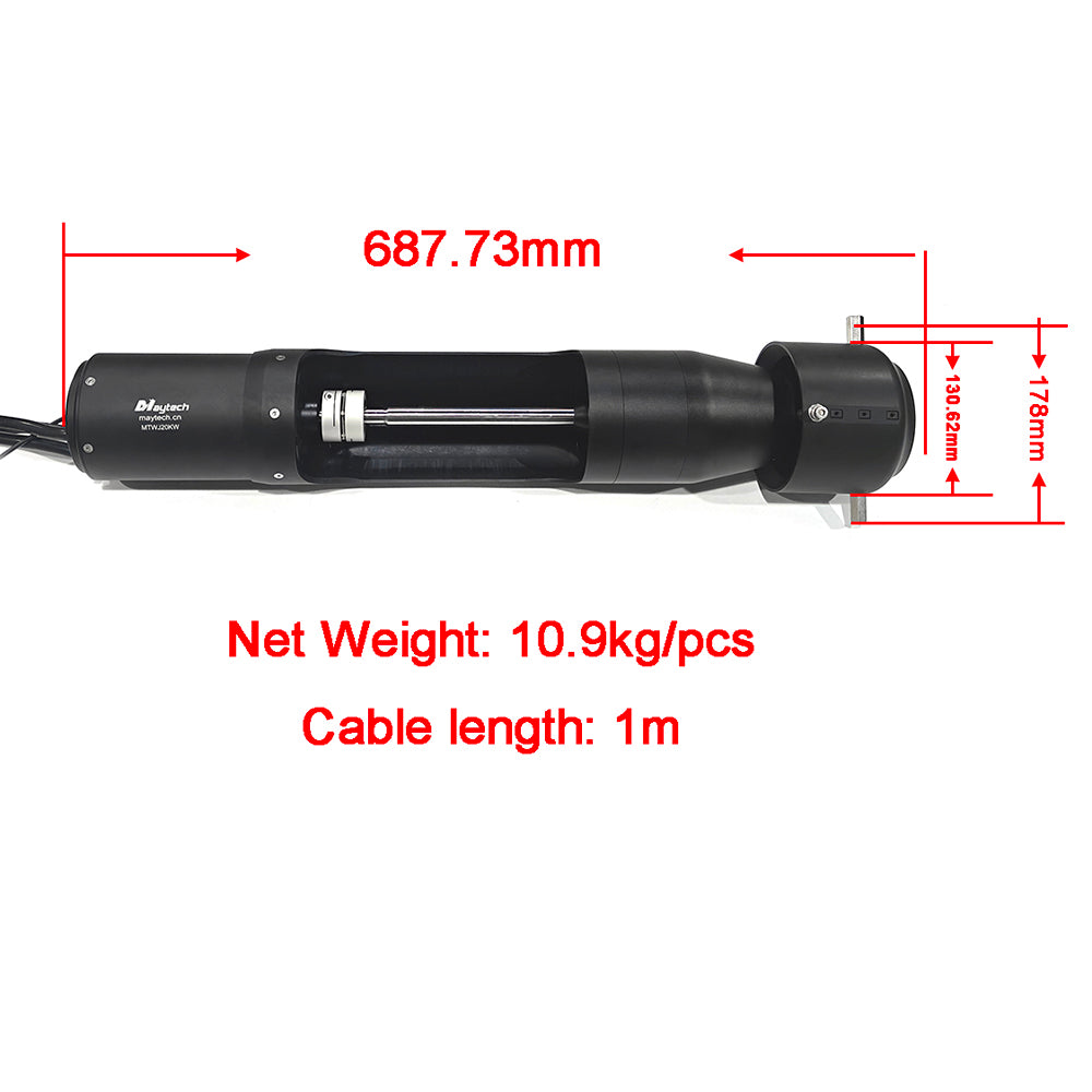 Maytech 21KW Water Jet Thruster Motor with Steering System for Electric Jet Boat Propulsion Unit