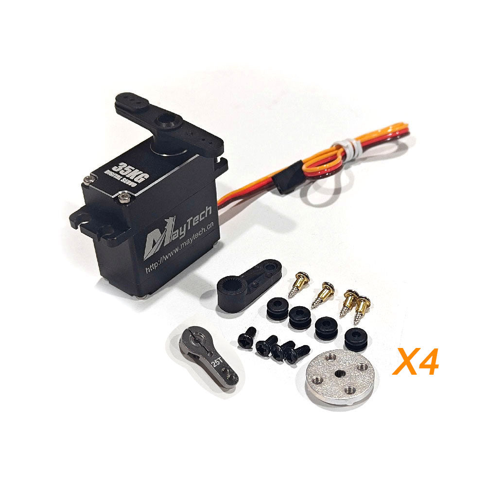 MAYRC 0.07sec/60° 35kg/cm Torque Aluminum Metal Gear Degree Digital Servo for Off-Road Car Body Stainless Steel