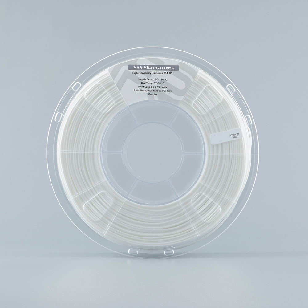 MR-FLX-TPU95A 3D Printing Materials High Flowability Hardness 1.75mm Dia 1kg/roll Flexible 95A TPU Materials