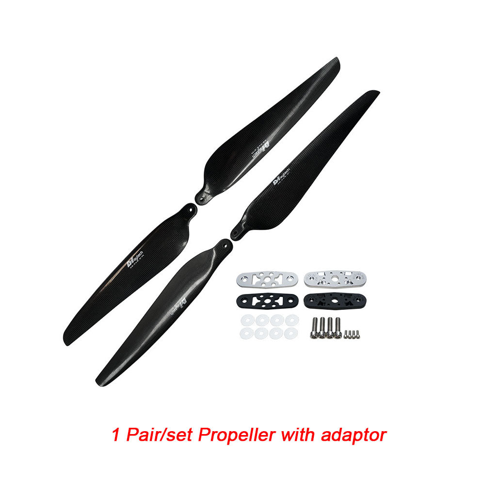 MAYRC 28.0x8.5Inch T-Motor Fold-Blade Carbon Composite Balsa Wood Propeller for Heavy Spraying Aircraft