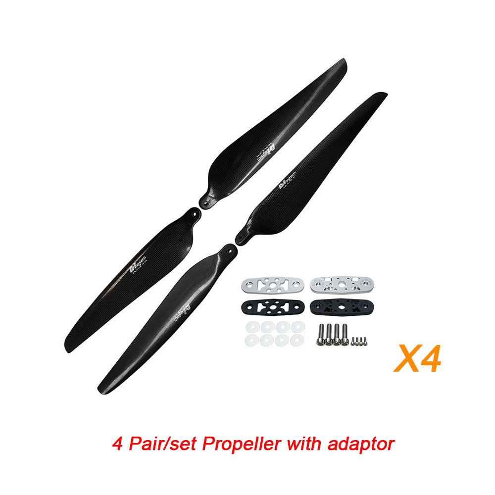 MAYRC 28.0x8.5Inch T-Motor Fold-Blade Carbon Composite Balsa Wood Propeller for Heavy Spraying Aircraft