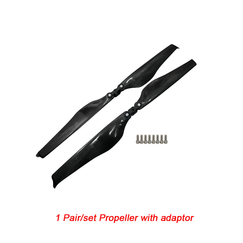 MAYRC Noise Reduction 33.0x11.2Inch Fold-blade Carbon Fiber Propeller for Fixed Wing Airplane