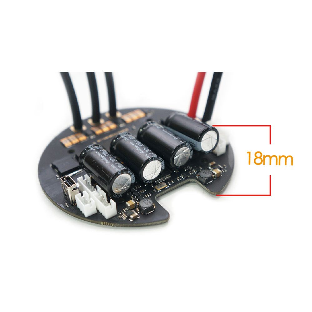 Maytech New MTSVESC7.5R Round Shape 50A 75V High Voltage Electric Speed Controller Based on V6 for Robotics ROV Remote Control Lawn Mower Robot