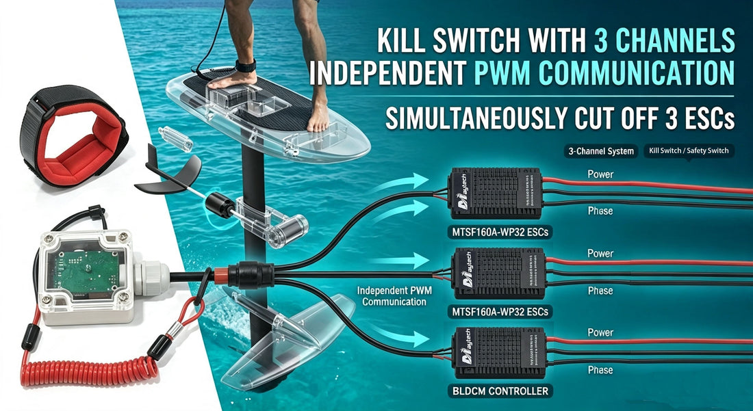 Update of Maytech Kill Switch: Simultaneously Control 1-3 Motor / ESCs !