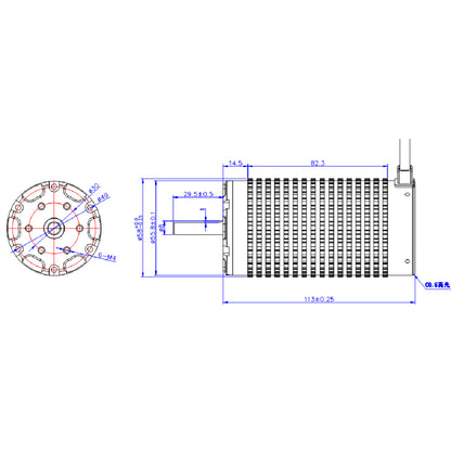 MAYRC 58113 530KV 5.5KW High RPM Sensorless Brushless Motor for Electric Boat Drives E-surfboard Jetsurf
