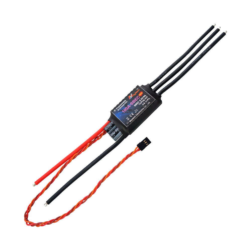 Maytech 100A 2-6S SBEC 5.5V/5A Brushless ESC MT100A-SBEC-FP32 Motor Controller for RC Airplane / Helicopter