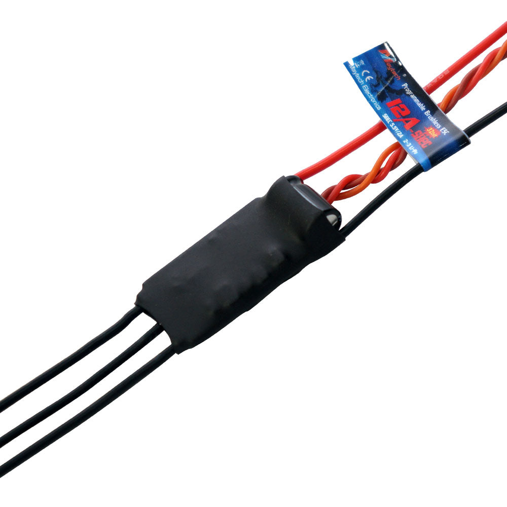 Maytech 12A SBEC 5.5V/2A Brushless ESC MT12A-SBEC-FP32 with Falcon Pro 32bit Firmware for RC Aircraft / Airplane / Helicopter