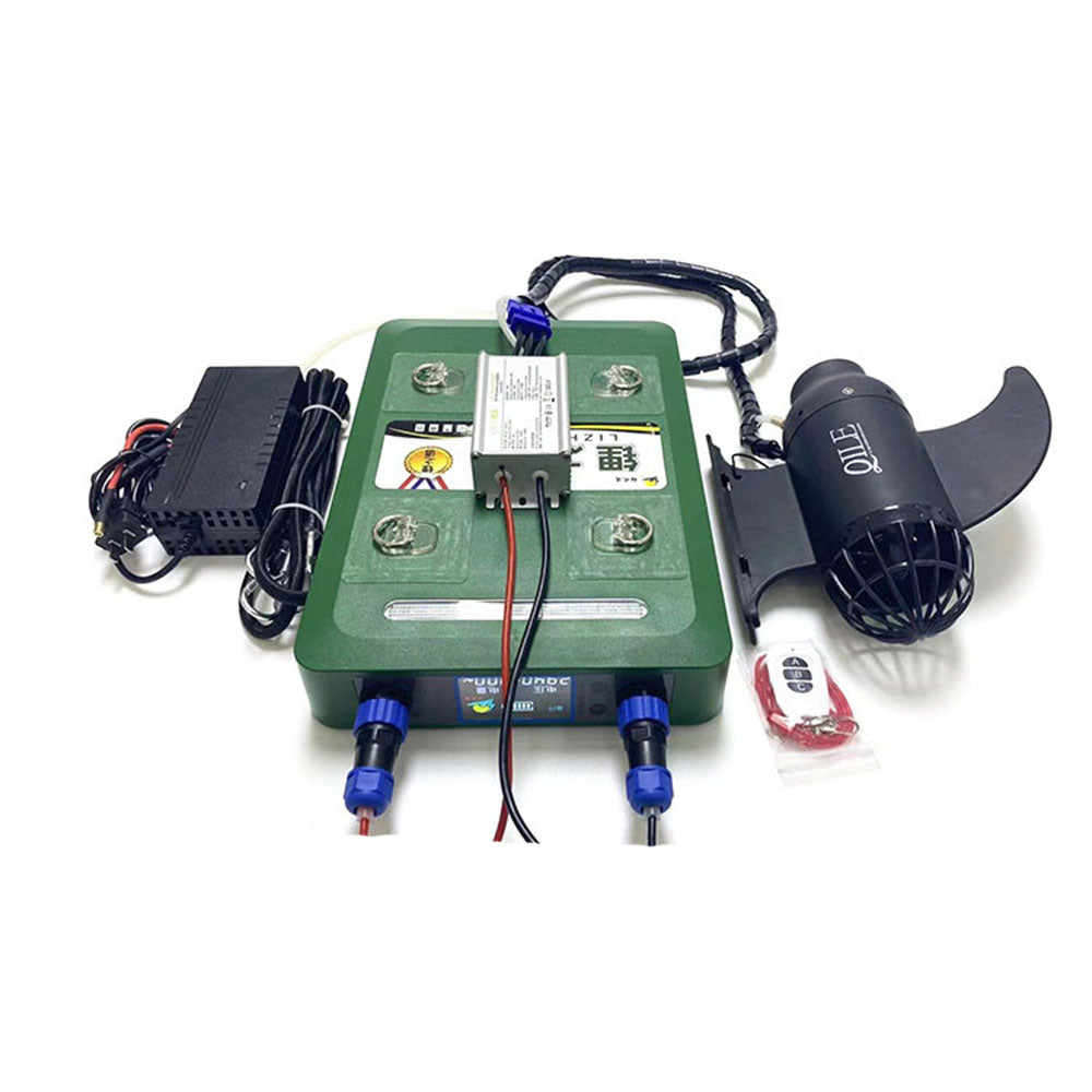 Electric SUP Board Booster Kit QILE Fin Motor ESC Battery Set Steerable for Electric Paddle Kayak Board
