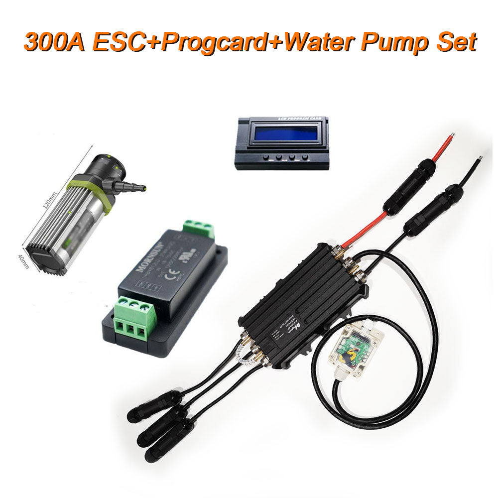 MAYRC Speed Controller Fully Waterproof 300A ESC with Internal UBEC for Electric Surfboard Efoil Hydrofoil Boat