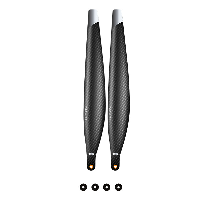 54'' x 20'' Inch 5420 Folding Propeller for DJI FlyCart FC30 / T20P / T40 / T50 Agricultural Drone CW CCW PMI Aviation Bubble + Carbon Fiber Composite Blades