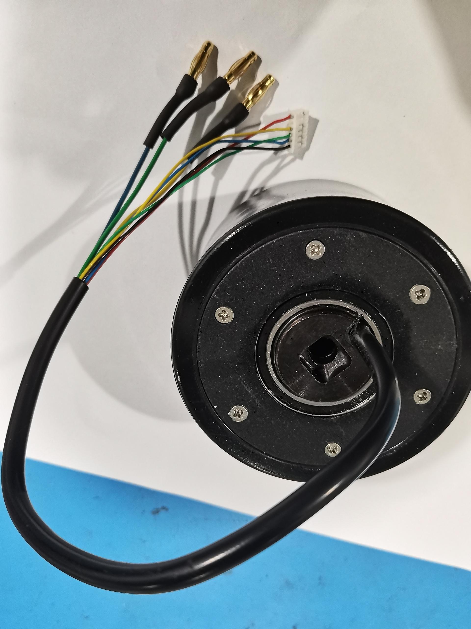 In Stock 90mm Hub Motor with Black PU Tyre With Hall Sensor for Esk8 Robots Ebike Conversion Part