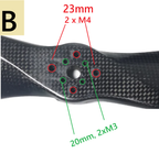 MAYRC 32.0x10.5 Inch T-Motor CW and CCW in Pair PMI Aviation Bubble Carbon Fiber Composite Propeller for Agriculture UAV