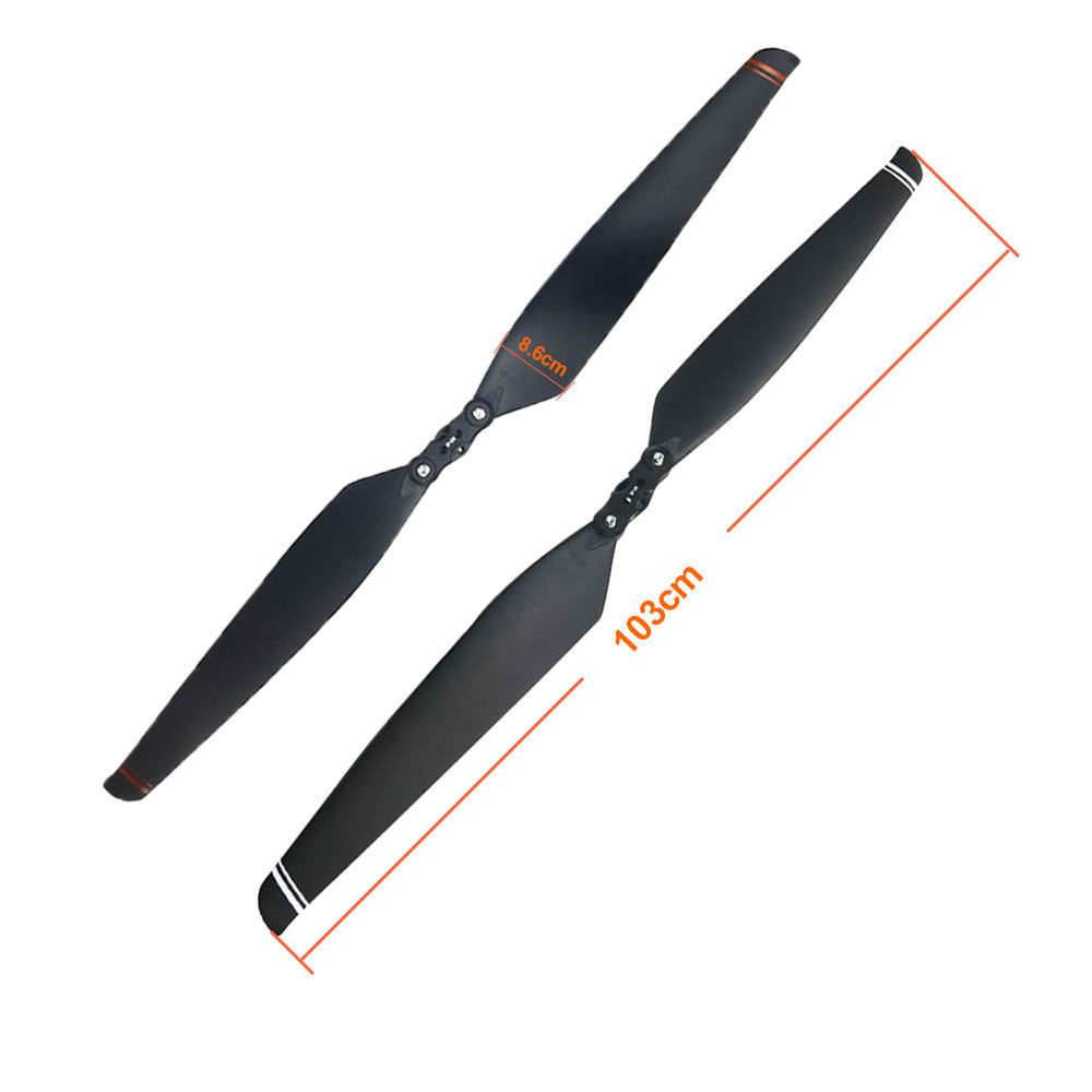 MAYRC Folding Carbon and Plastic Mixed 40x16Inch Propeller for XP2020 Helicopter