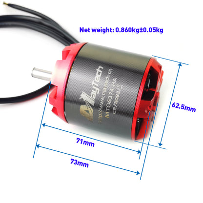 MAYRC Combination Set 200A V6.0 VESC 90KV 170KV 200KV Hall Motor Wireless Remote Controller for Skateboard Parts