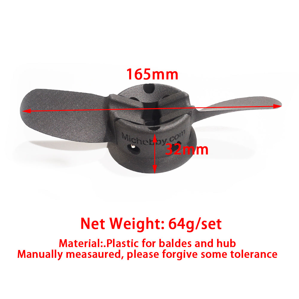 In Stock 2 Blades Folding Propeller for Maytech 6579 / 6374 WPC Motor for Foiling Assist Paddle Board DIY Efoil