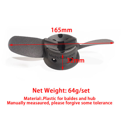 In Stock 2 Blades Folding Propeller for Maytech 6579 / 6374 WPC Motor for Foiling Assist Paddle Board DIY Efoil
