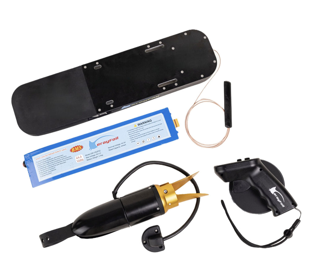 Complete Foil Assist System with Waterproof Motor + ESC + Remote + 12S2P Battery Include Bracket to Mast