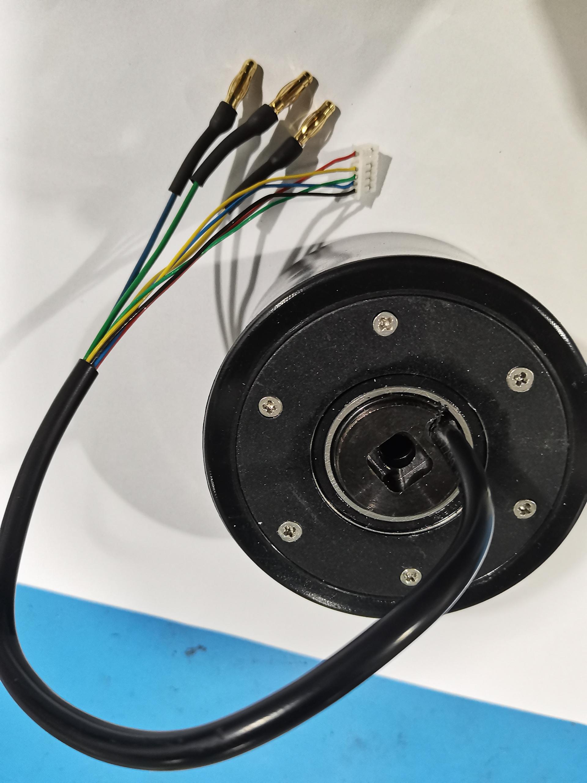 In Stock 90mm Hub Motor with Black PU Tyre With Hall Sensor for Esk8 Robots Ebike Conversion Part