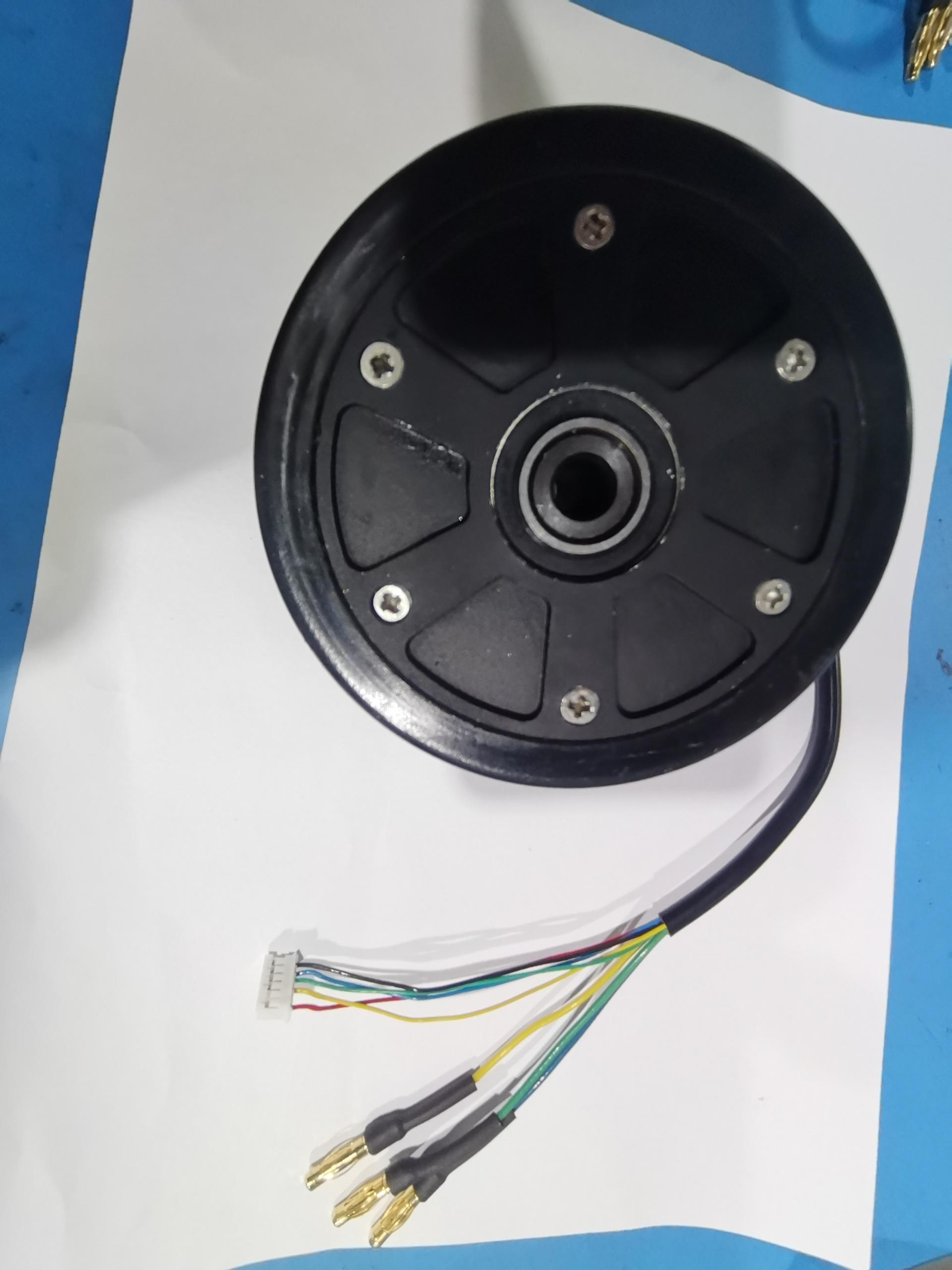 In Stock 90mm Hub Motor with Black PU Tyre With Hall Sensor for Esk8 Robots Ebike Conversion Part