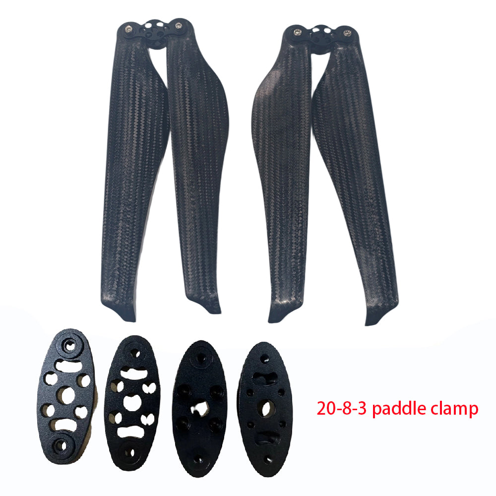 Quiet 22'' x 7.2'' inch PMI Aviation Bubble + Carbon Fiber Composite Propeller Folding Blades for Agricultural Plant Protection Aerial Photography Drone