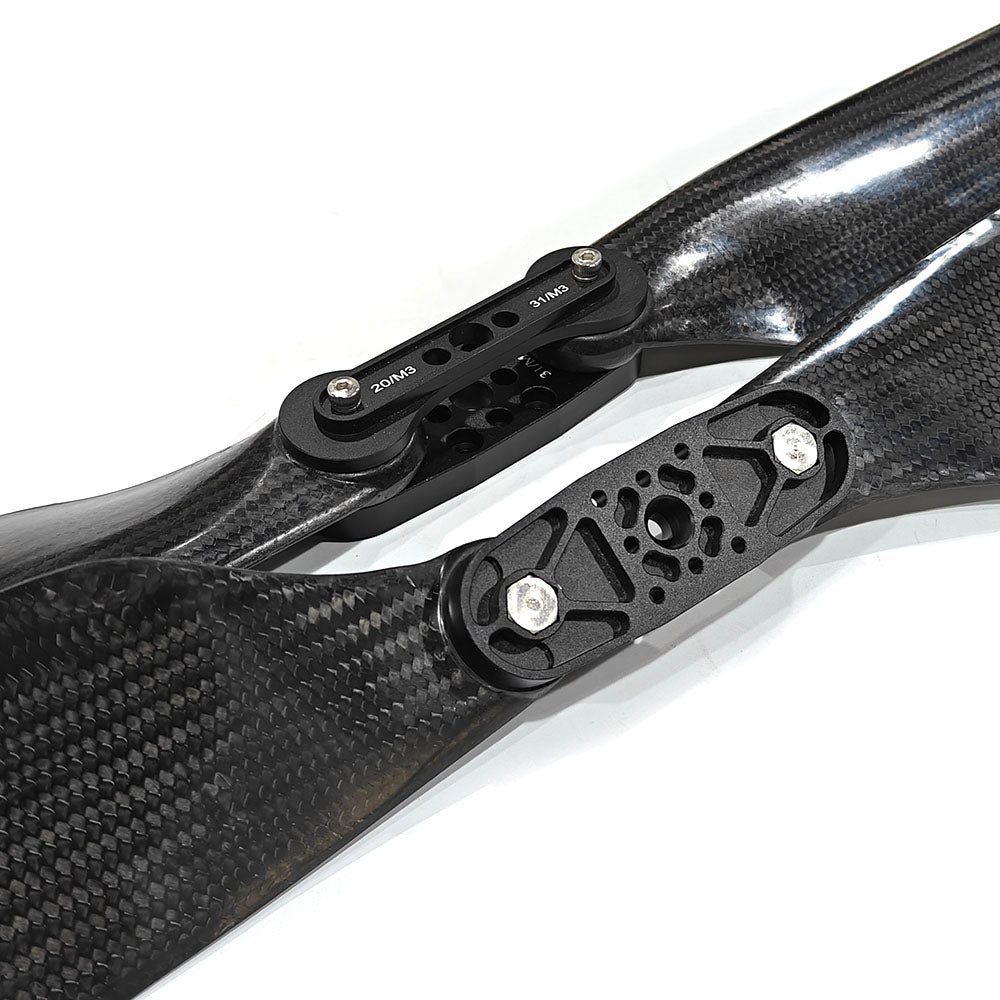 Quiet 30'' x 9.9'' inch Carbon Fiber Composite Propeller Folding Blades for Agricultural Plant Protection Aerial Photography Drone
