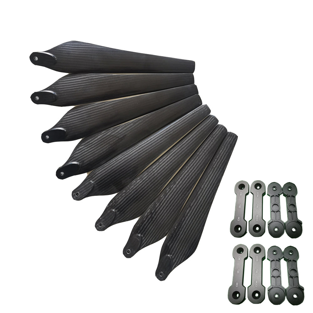 33'' x 9.0'' Inch 3390 Folding Propeller for DJI Agras T10 / T16 / T20 Sprayer Drone CW CCW PMI Aviation Bubble + Carbon Fiber Composite