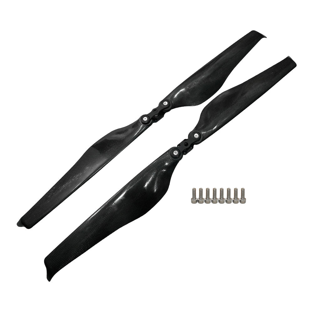 Quiet 34'' x 11.2'' inch Carbon Fiber Composite Propeller Folding Blades for Agricultural Plant Protection Aerial Photography Drone