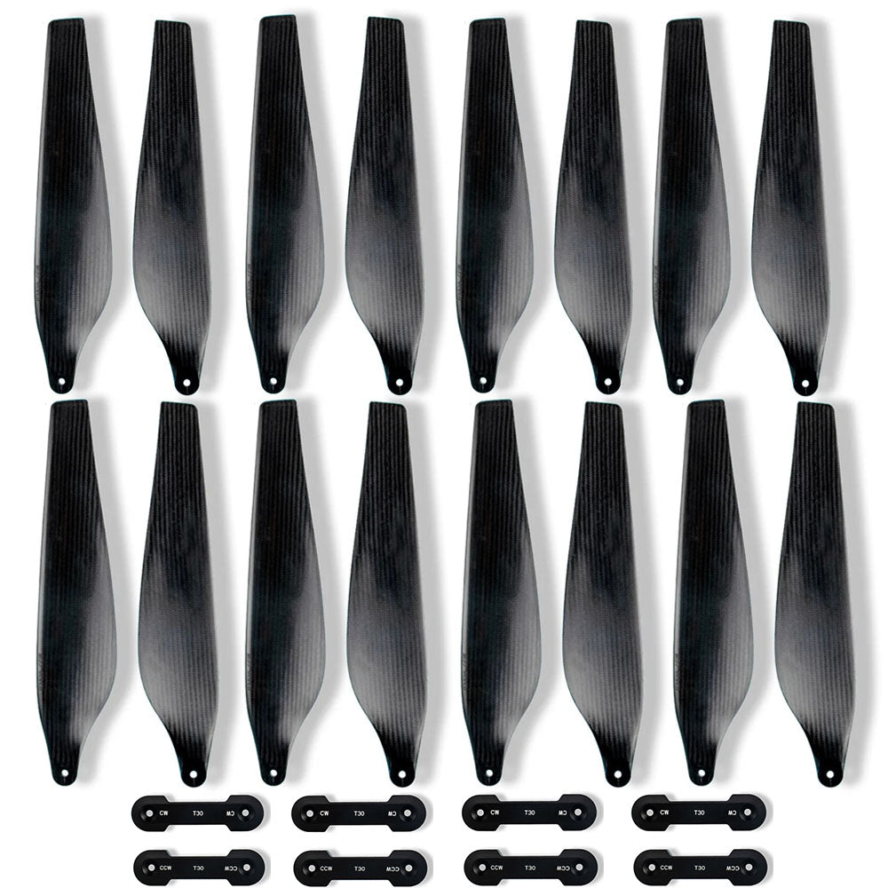 38'' x 20'' Inch 3820 Folding Propeller for DJI Agras T30 Sprayer Drone CW CCW PMI Aviation Bubble + Carbon Fiber Composite