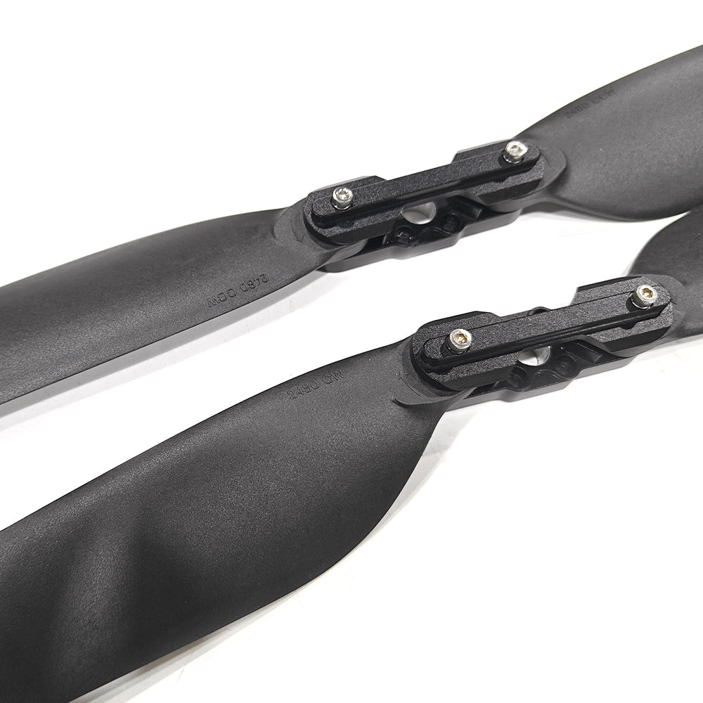 24‘’ x 8.0‘’ Inch 2480 Foldable Blades for Hobbywing X6 PLUS Agricultural Drone Propulsion System Nylon Carbon Composite Propeller