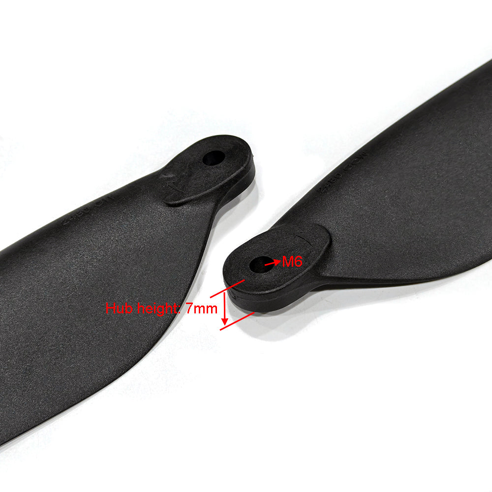 24‘’ x 8.0‘’ Inch 2480 Foldable Blades for Hobbywing X6 PLUS Agricultural Drone Propulsion System Nylon Carbon Composite Propeller
