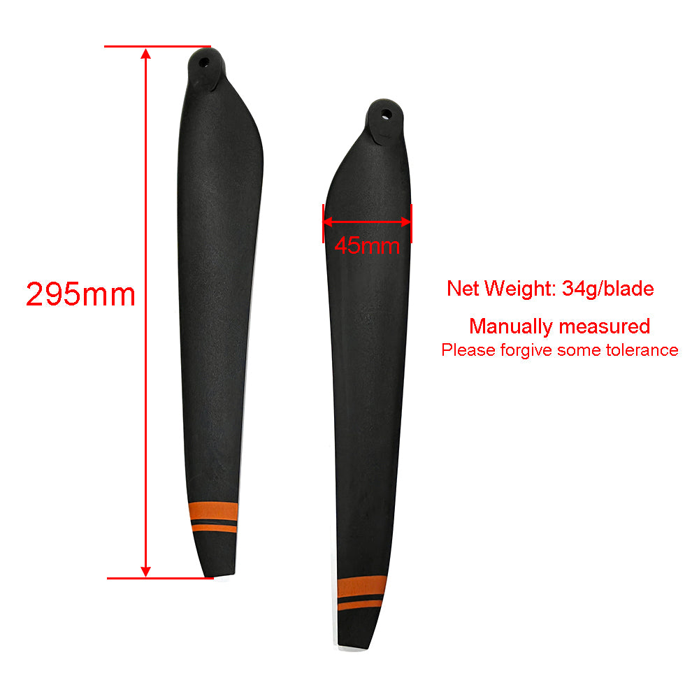 24‘’ x 8.0‘’ Inch 2480 Foldable Blades for Hobbywing X6 PLUS Agricultural Drone Propulsion System Nylon Carbon Composite Propeller
