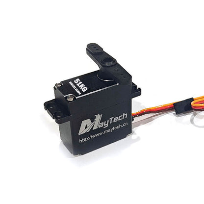 MAYRC 0.09sec/60° High Speeed Aluminum Degree Digital Servo 51kg/cm Torque for Mechanical Arms RC Truck