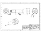 Maytech MTED65 5.5KW Waterproof Efoil Motor with Prop and Prop Guard for Electric Hydrofoil Tow Boogie Underwater Scooter