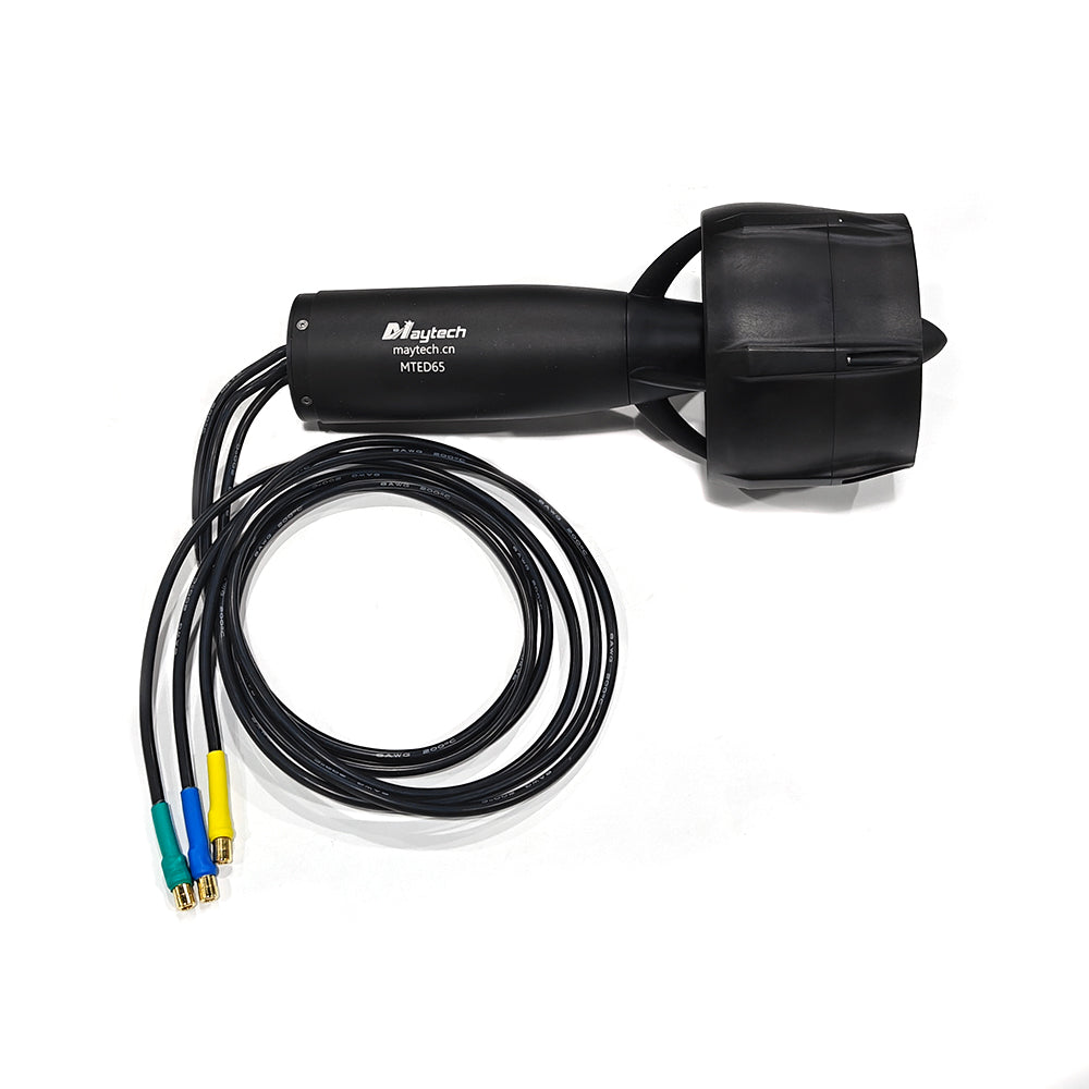 Maytech MTED65 5.5KW Waterproof Efoil Motor with Prop and Prop Guard for Electric Hydrofoil Tow Boogie Underwater Scooter