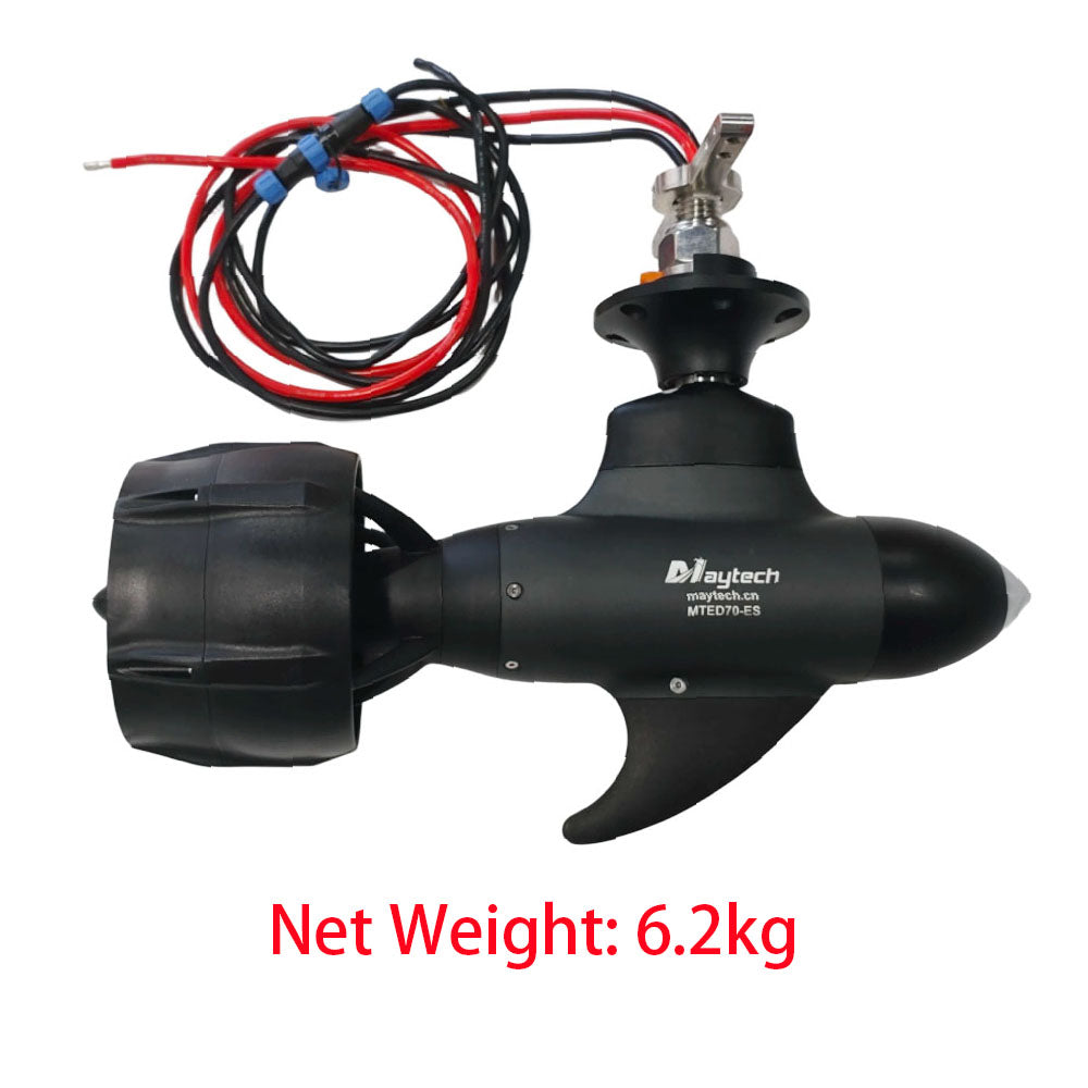 Maytech Pod Drive Motor MTED70 Integrated ESC for Electric Kayak Efoil Rescue Boat Steerable Underwater Thruster