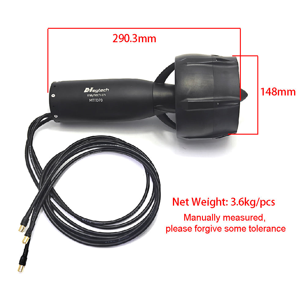Maytech MTED70 7.6KW IP68 Waterproof Efoil Motor with Propeller and Prop Guard for Electric Hydrofoil SUP Board