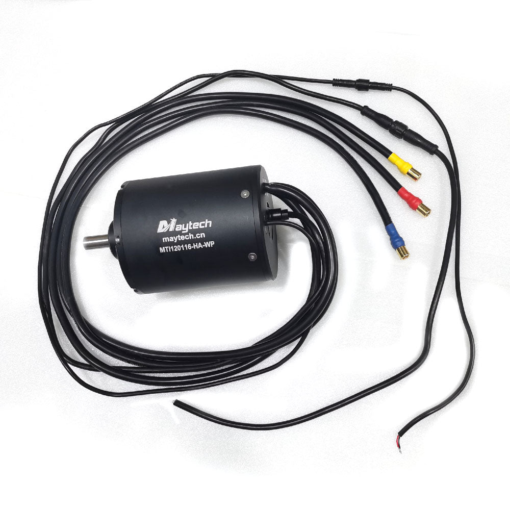 Maytech Inrunner Waterproof Motor 120116 150KV Peak 18KW Powerful Engine for Electric Surfboard Jet Propulsion System