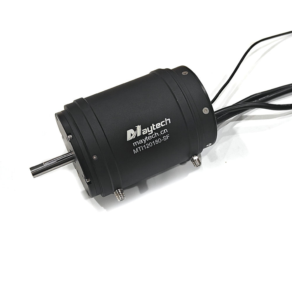 Maytech 23KW 120180 Inrunner Watercooled Motor for Electric Surfboard Speed Boats Fishing Boats Jetski Formula Racing Car