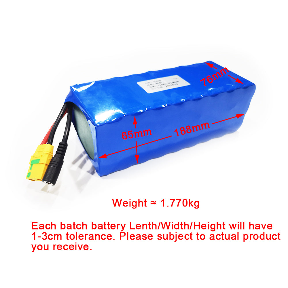 Molicel 21700 Cells 8S3P 33.6V Battery Pack with 5A Charger for Efoil Hydrofoil Boards Electric Foil Assist Skateboard