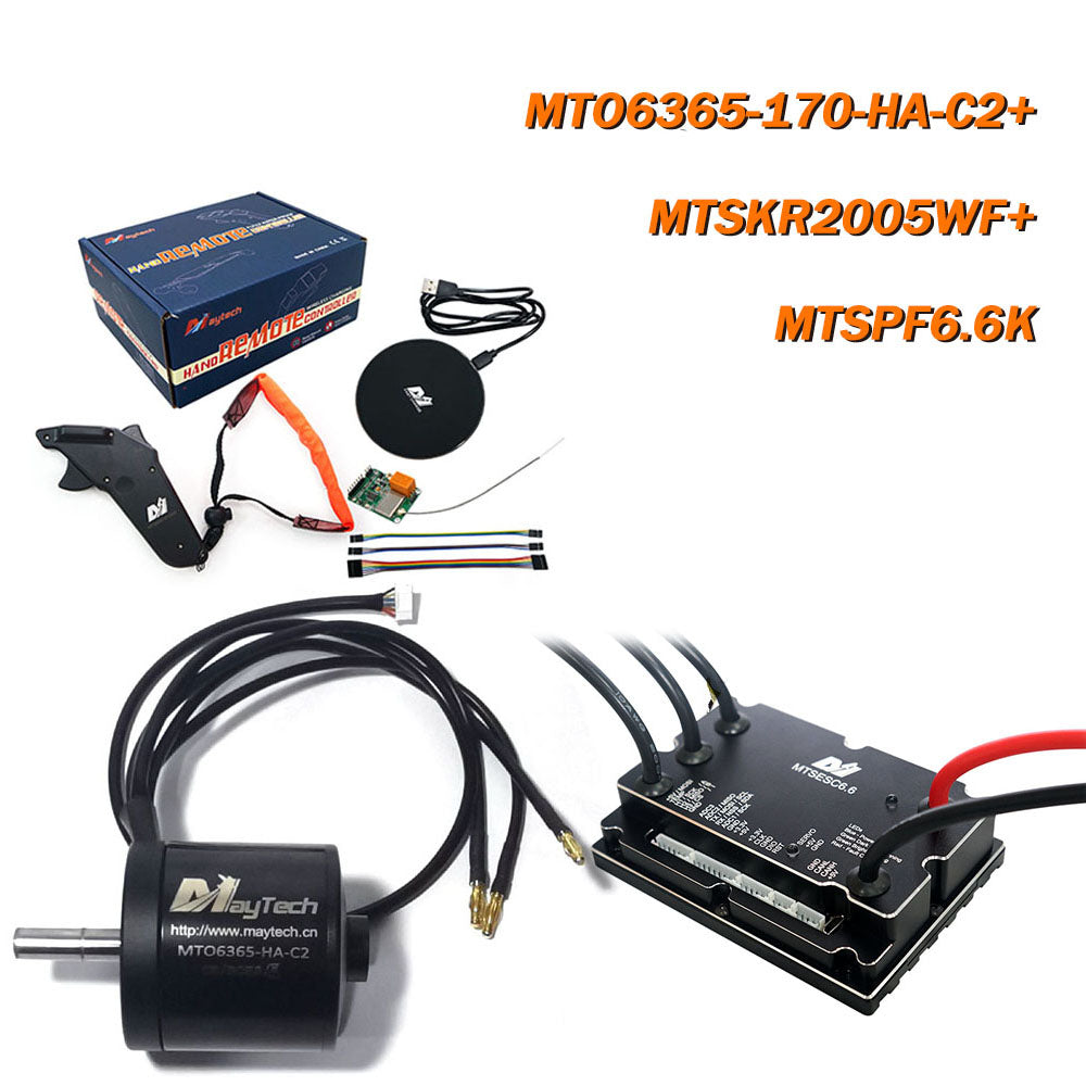 MAYRC Combination Set 200A V6.0 VESC 90KV 170KV 200KV Hall Motor Wireless Remote Controller for Skateboard Parts