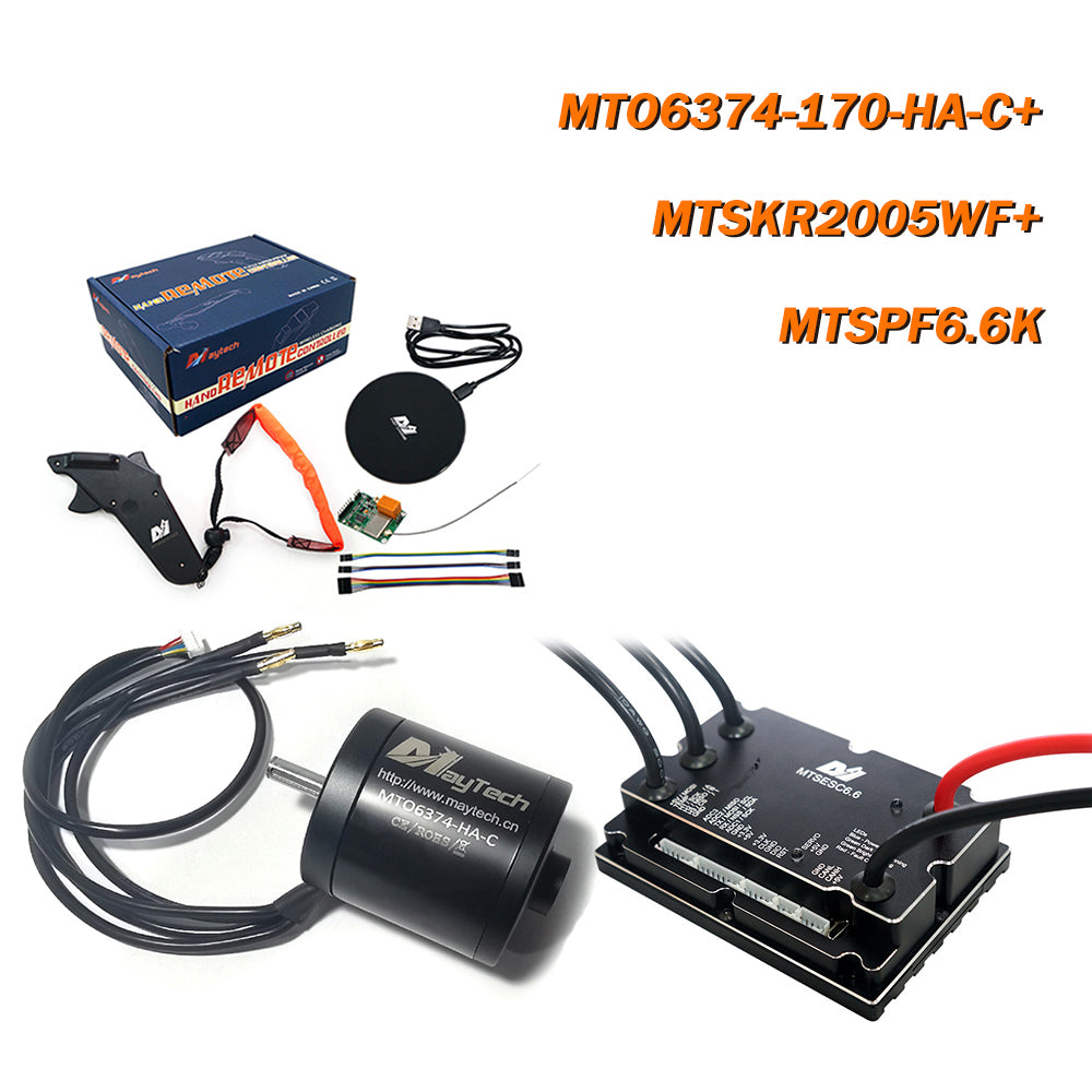 MAYRC Combination Set 200A V6.0 VESC 90KV 170KV 200KV Hall Motor Wireless Remote Controller for Skateboard Parts