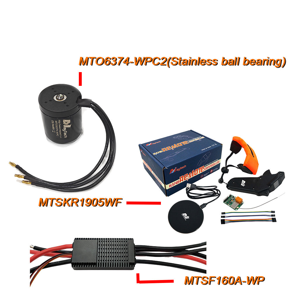 MAYRC 160A Water-proof ESC with 32BIT Micropprocessor 150KV 3.5KW flipsky Brushless DC Motor and Remote Controller for Hydrofoil