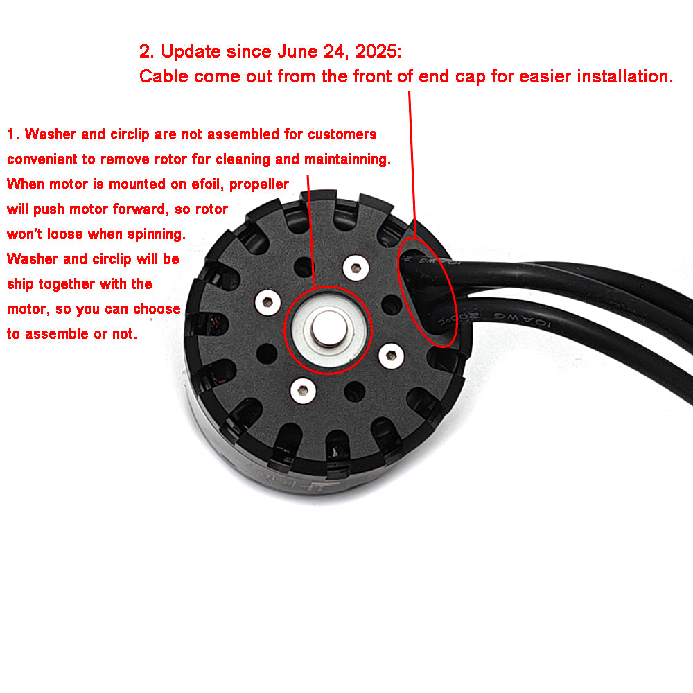 In Stock Pro Foil Assist Motor 6579 Outrunner Waterproof Motor 5.5KW 41kg Thruster for Tow Boogie Efoil