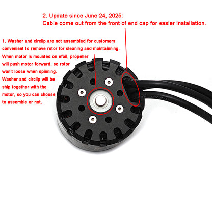 In Stock Pro Foil Assist Motor 6579 Outrunner Waterproof Motor 5.5KW 41kg Thruster for Tow Boogie Efoil