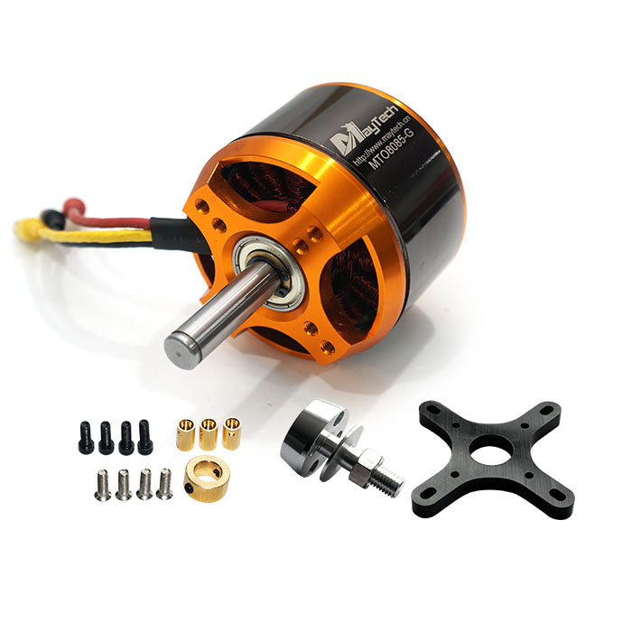 Maytech MTO8085 12mm OD Shaft BLDC Motor Outrunner Sensorless 90KV / 160KV / 250KV for Fixed-wing Aircraft / RC Flight Airplane / Helicopter / FPV Jet