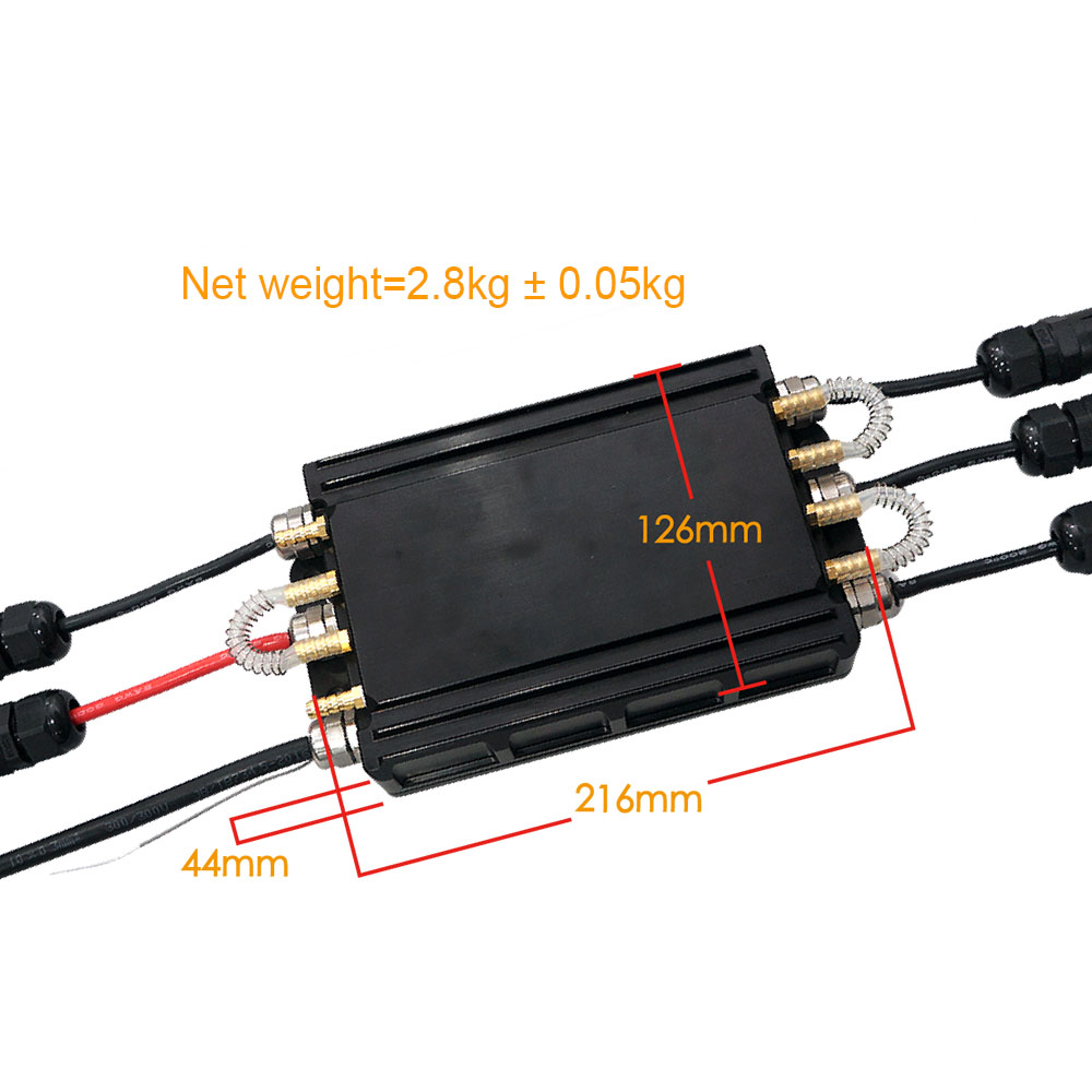 MAYRC 300A IP67 Fully Sealed Low Heat Waterproof ESC Speed Controller for Electric Watercraft Jet Board