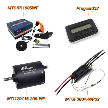 MAYRC Water Sports Kit 32-Bit 300A ESC&120116 100KV/200KV Waterproof Motor&IP68 Remote Controller for DIY VeFoil Kit