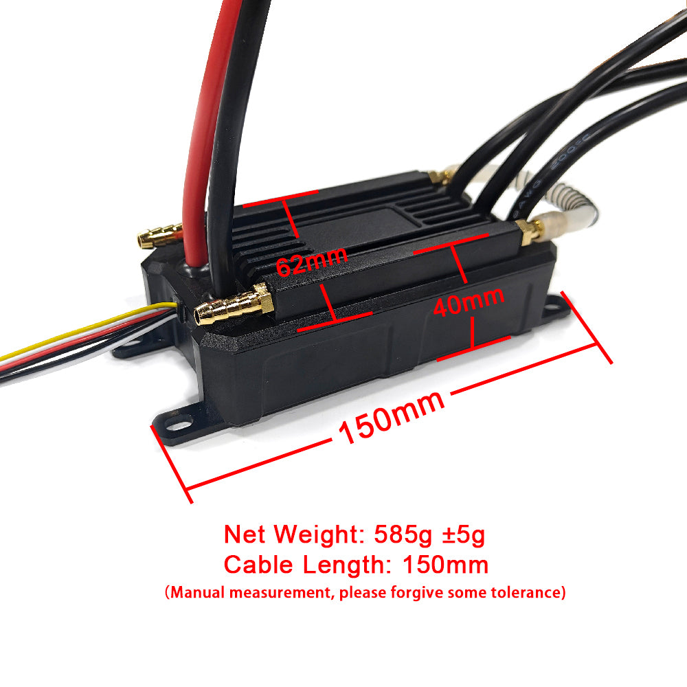 MAYRC Waterproof Kit 300A 6-14S 32BIT ESC 120KV 65162 70182 9.1KW Motor with Propeller and 30W Water pump